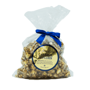 bluebird candy co caramel popcorn with peanuts 1/2lb